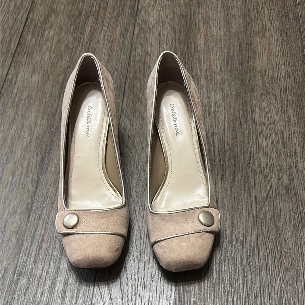 Cole Haan Tan Heels with Chunky Elegance